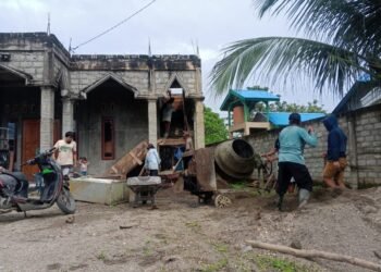 PC LDII Waeapo Laksanakan Pengecoran Masjid dan TPQ Al Hidayah