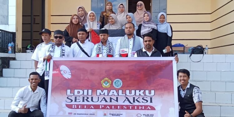 DPW LDII MALUKU MENGIKUTI AKSI BELA PALESTINA