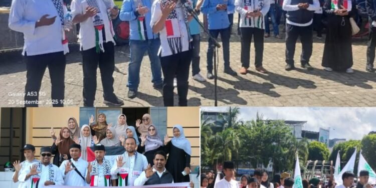 Solidaritas Tanpa Batas: LDII Maluku Hadir di Pawai Bela Palestina